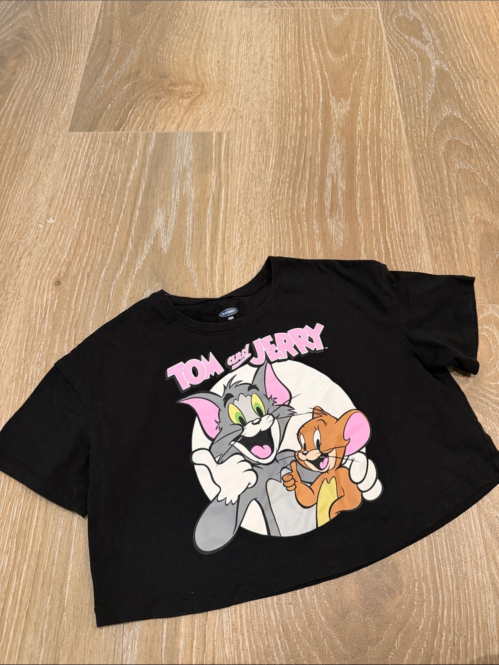 Girls Tom and Jerry Cropped Tee Old Navy Size 8